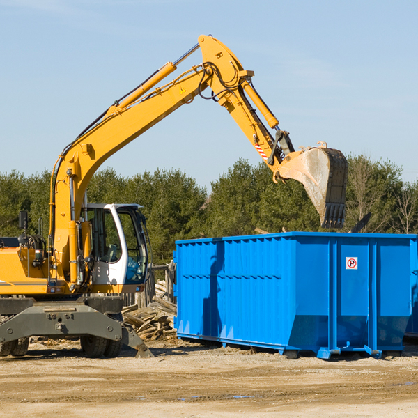 can i choose the location where the residential dumpster will be placed in Whitmore